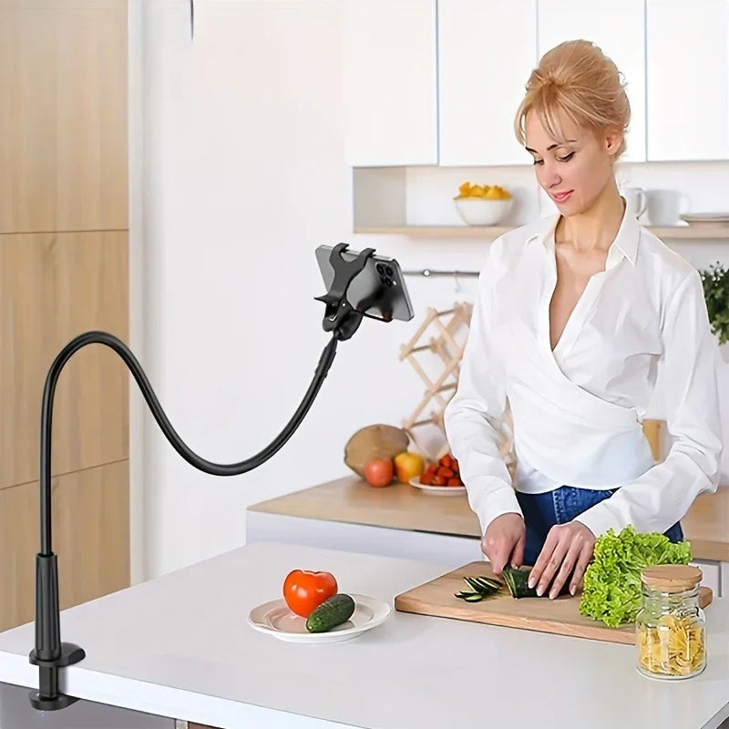 Stainless Steel Flexible Gooseneck Bedside Phone Mount