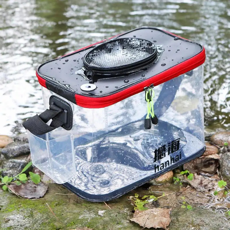 Foldable Breathable Transparent Bait Bucket