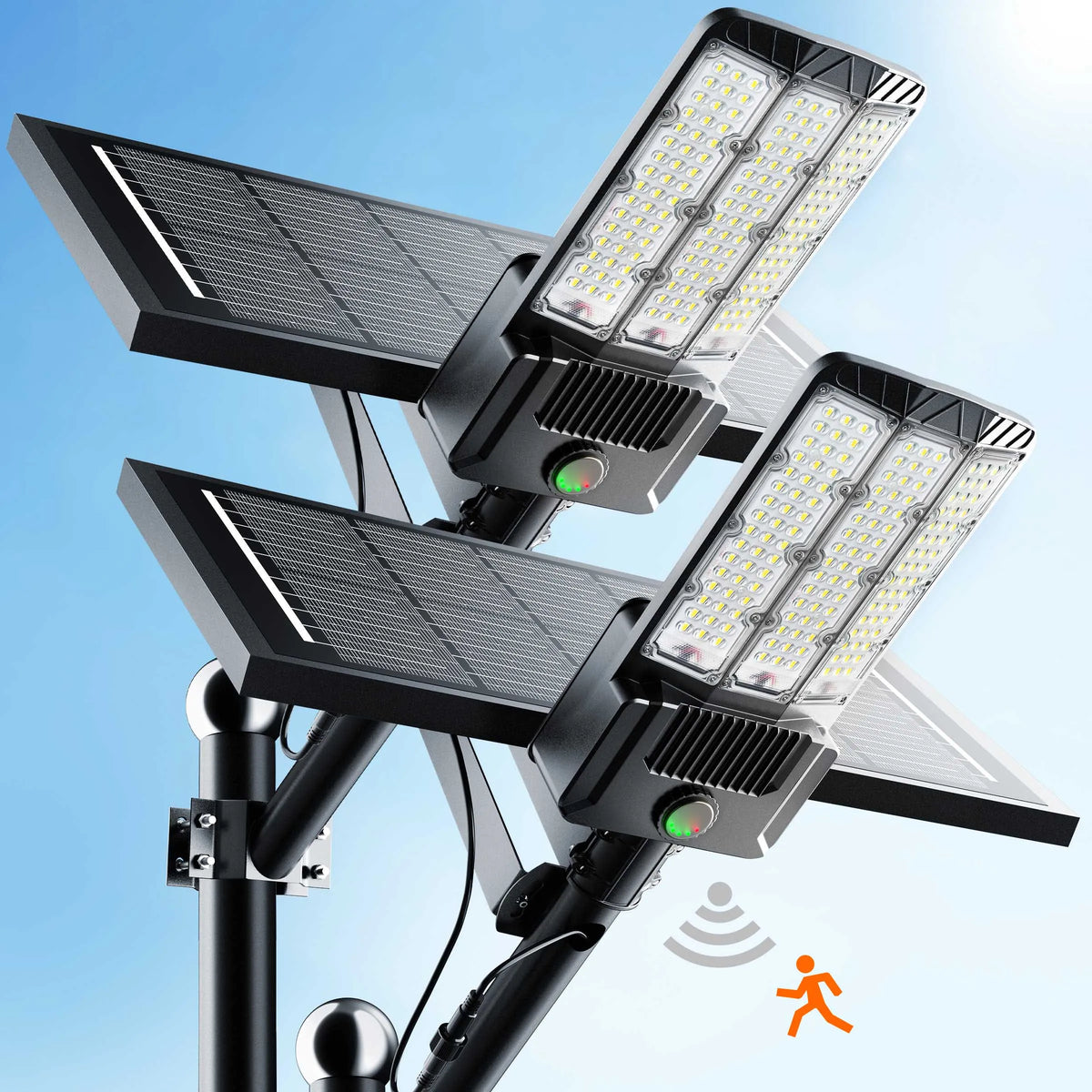 Solar Outdoor Area Lights With Motion Sensor And LED