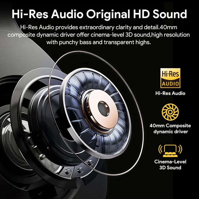Qcy H3 Wireless Headphones 43Db ANC Bluetooth 5.4