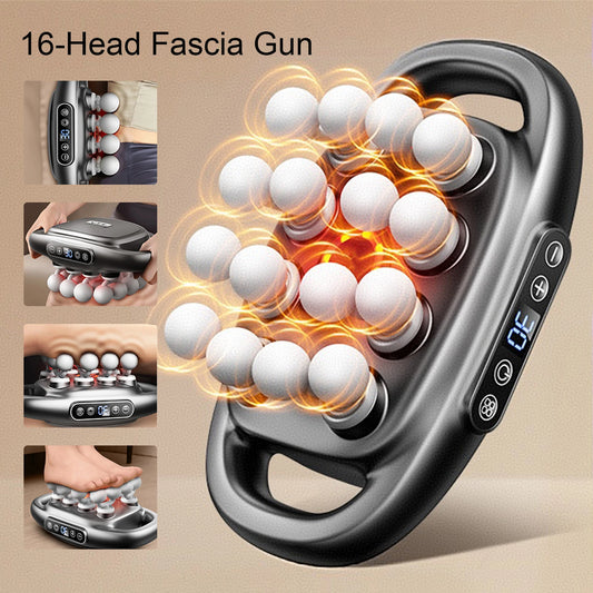 Foreverlily 16-Head High Frequency Vibration Massage Gun