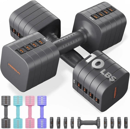 Fed Fitness Adjustable Dumbbells Set For Strength Training
