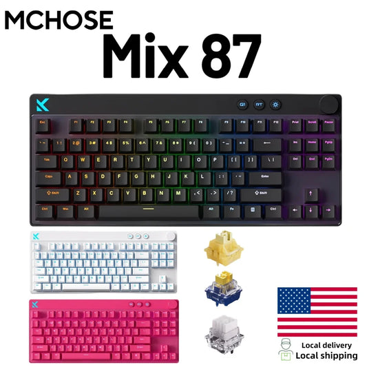 Mchose Mix87 Wired Hot Swap Gaming Keyboard