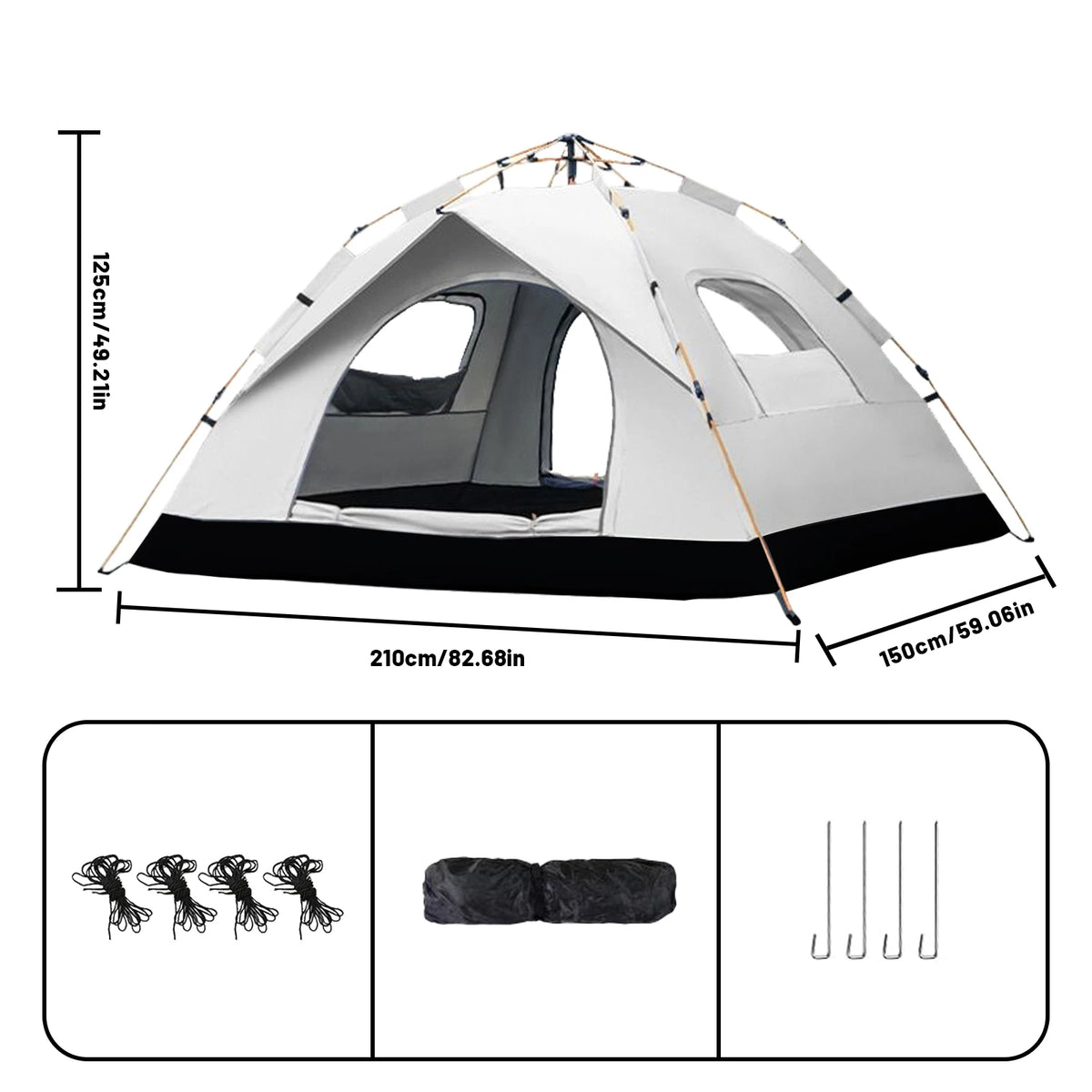 Pakicetus Quick Setup Auto Tent For 2 People