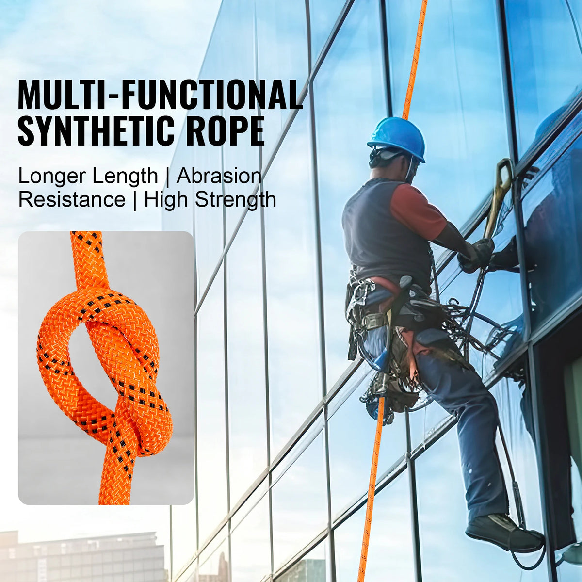 SucceBuy Dual-Weave Polyester Cord For Multi Use Rope