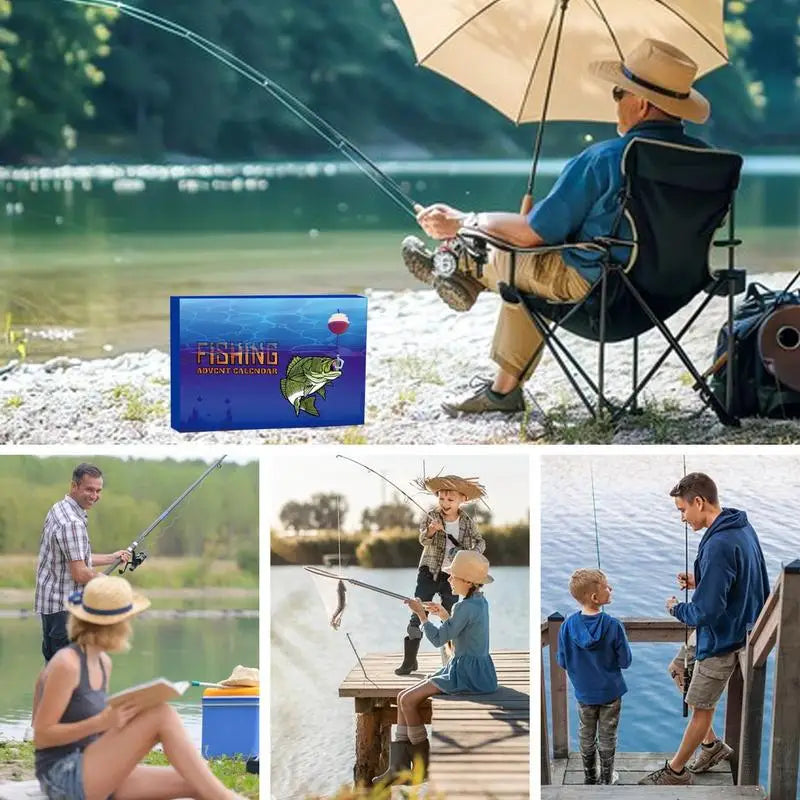 Advent Calendar Freshwater Fishing Lures Tackle Kit