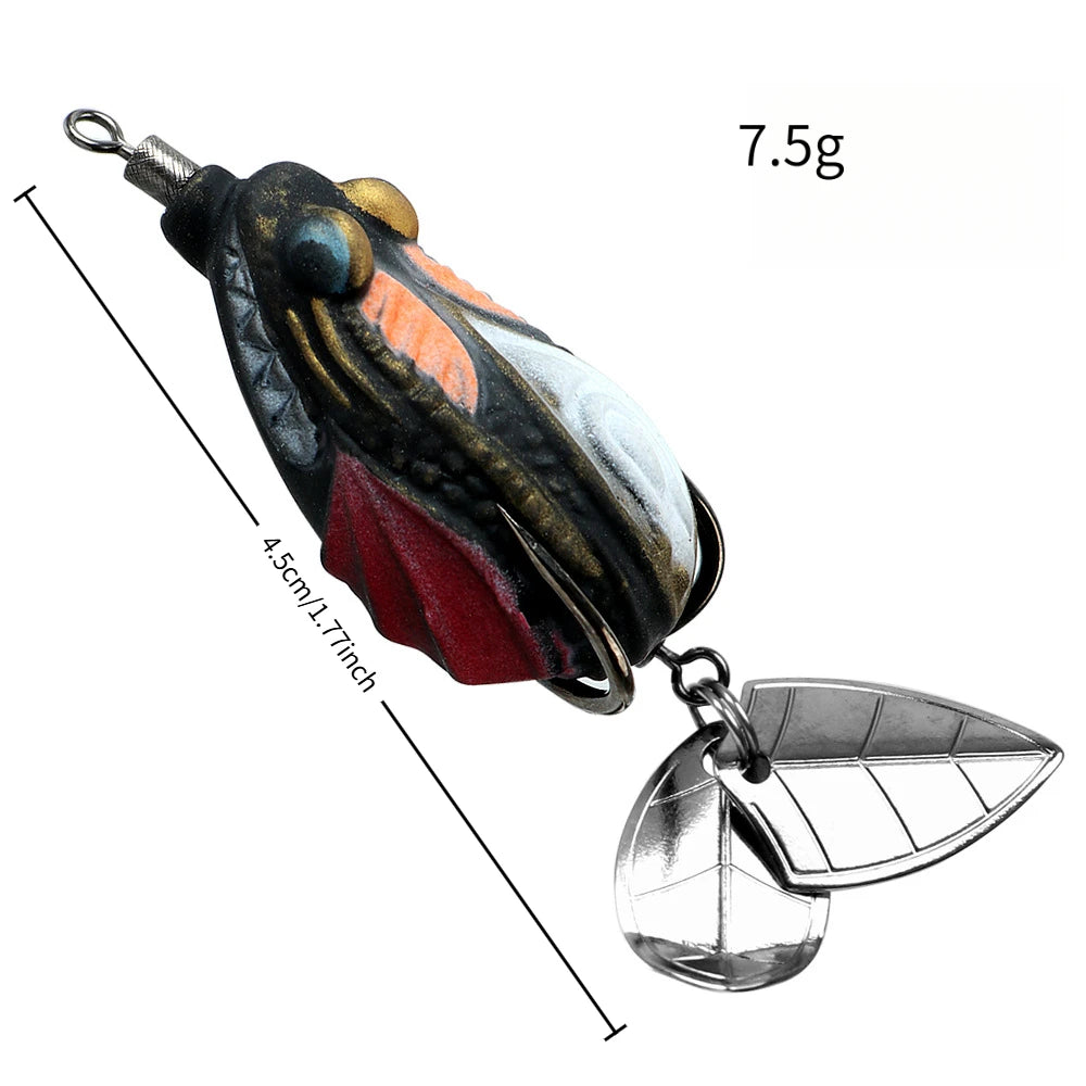 Frog Lures For Black Bass Fishing With Reinforced Hooks