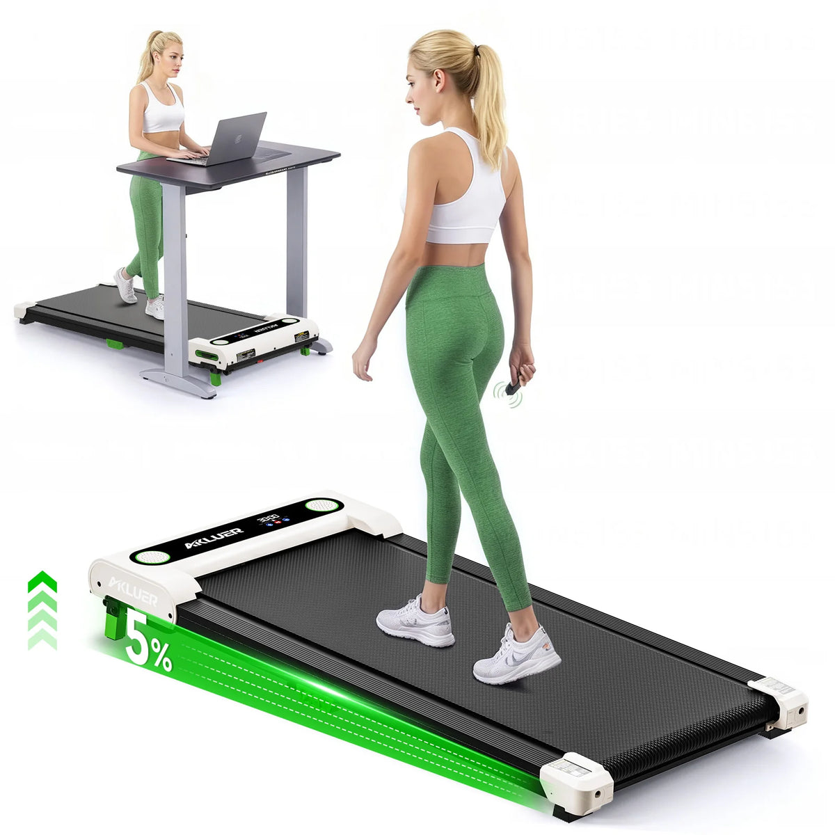 Akluer Under Desk Walking Treadmill With Incline