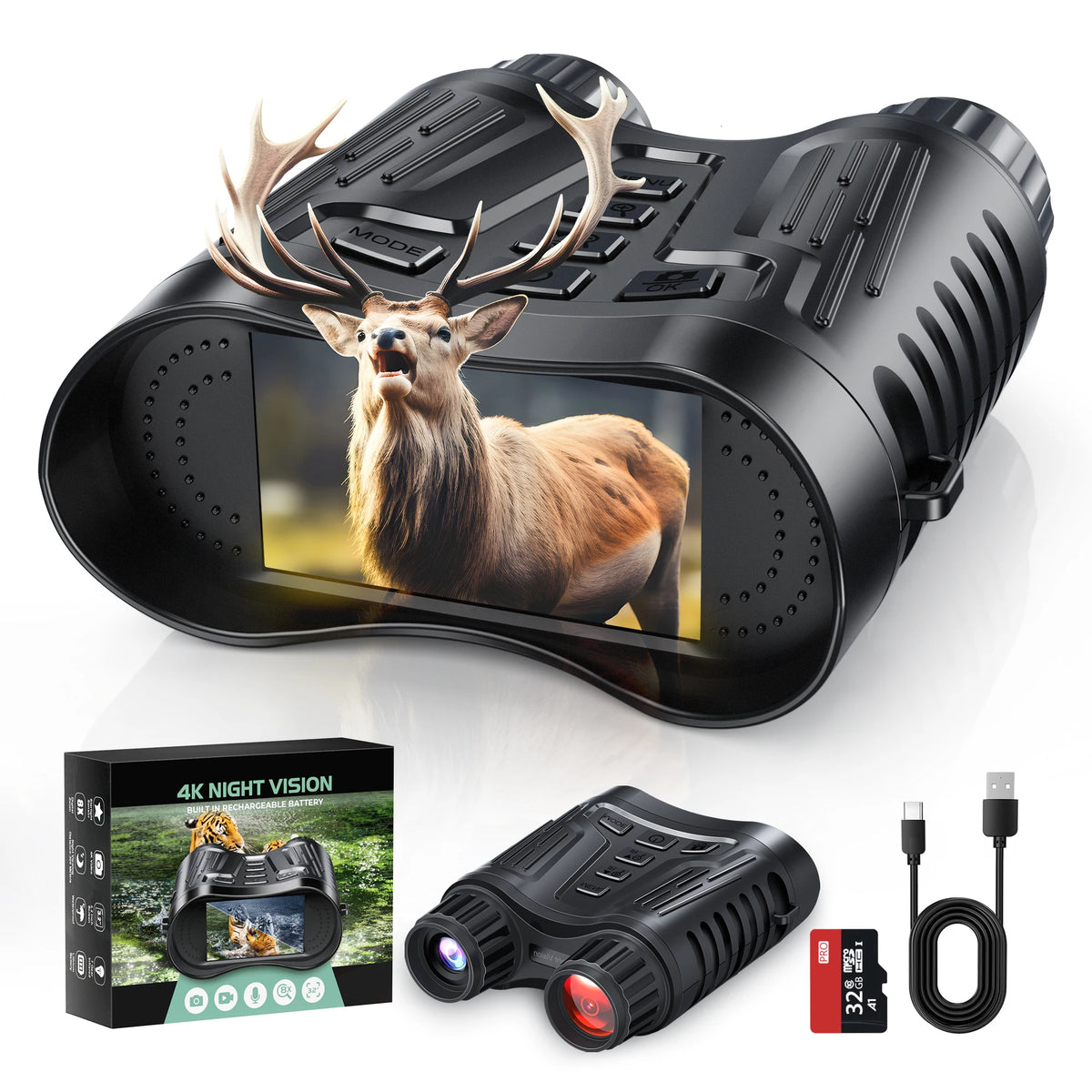 DIYIMIN Night Vision Binoculars With IR Illuminator