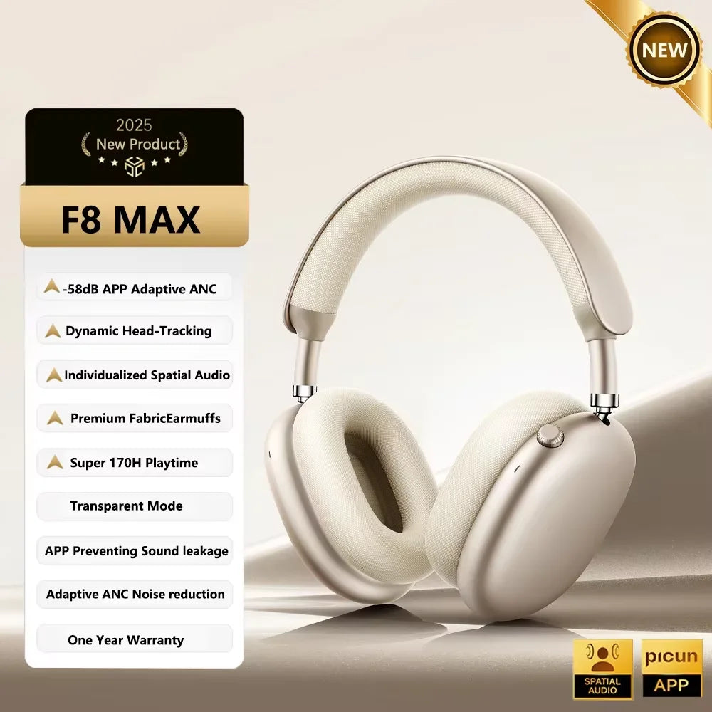 Picun F8 Pro Active Noise Canceling Wireless Headphones