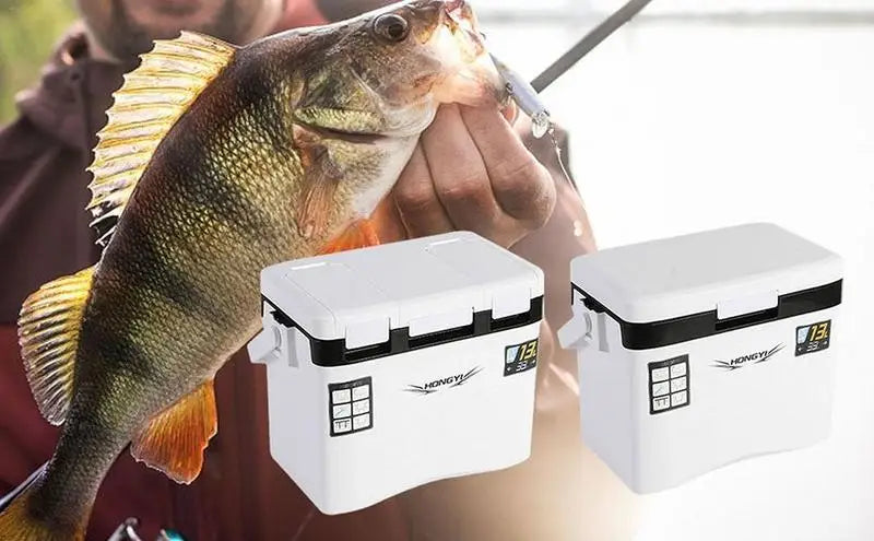 Portable Lightweight Insulated Fishing Bait Cooler