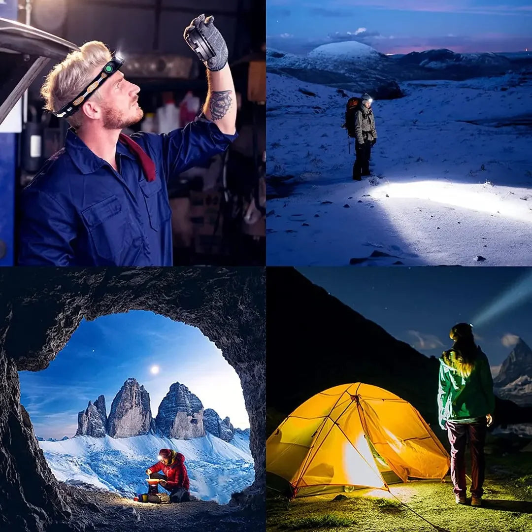 Rechargeable 1000 Lumens Led Headlamp For Outdoor Use