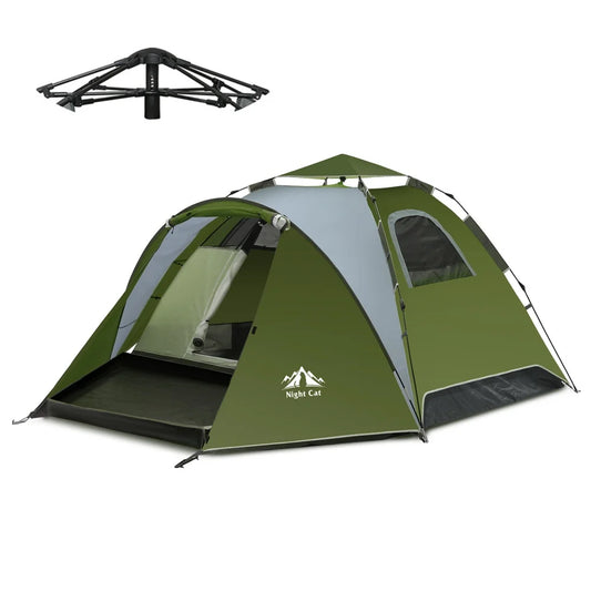 Night Cat Double Layer Automatic Waterproof Camping Tent