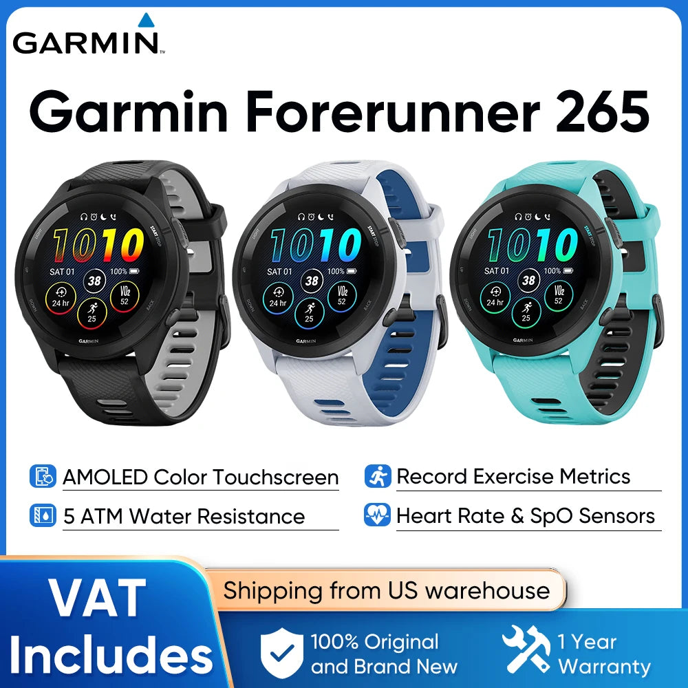 Garmin Forerunner 265 Gps Smartwatch Amoled Display