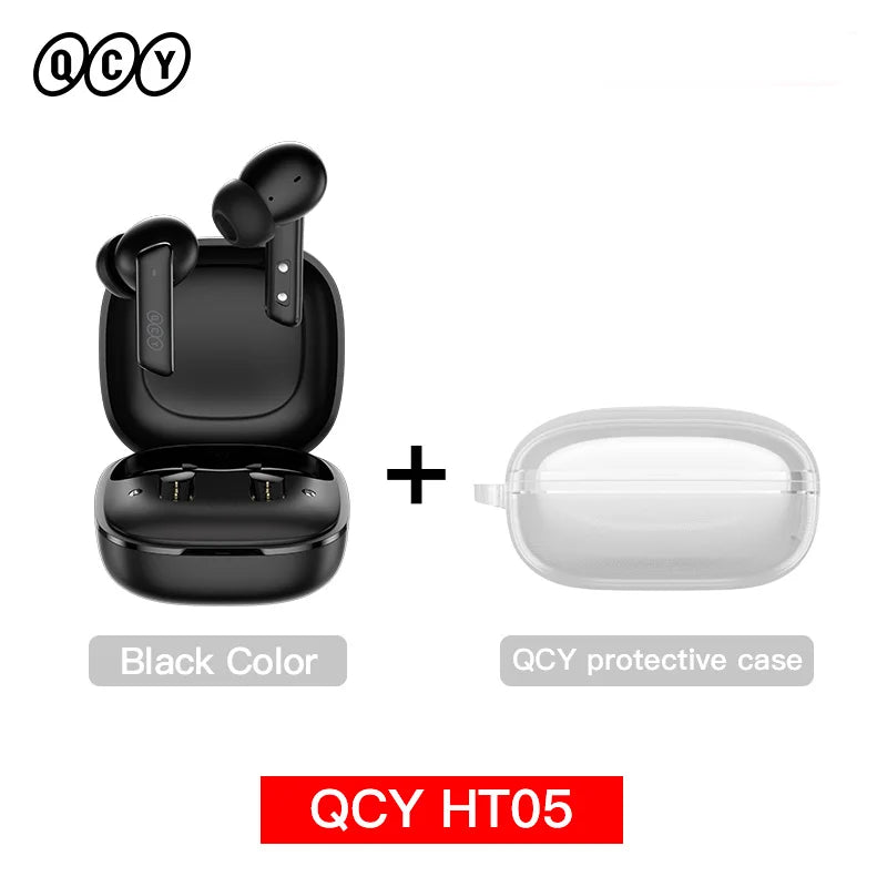 Qcy HT05 Wireless Earphones With 40Db Active Noise Canceling