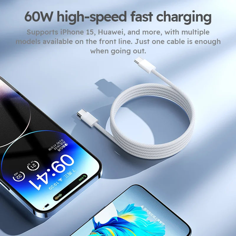 Jogrytece Nylon Braided Fast Charge Cable