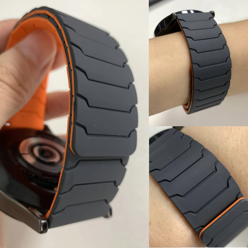 Eelhoe Silicone Magnetic Watch Strap For Amazfit Bip And Gtr