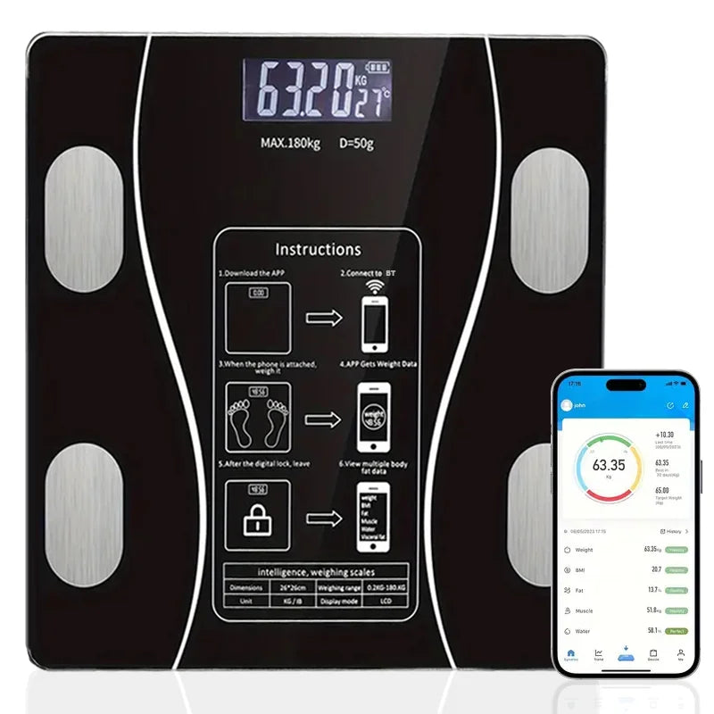 Smart Wireless Body Fat Scale Digital Analyzer