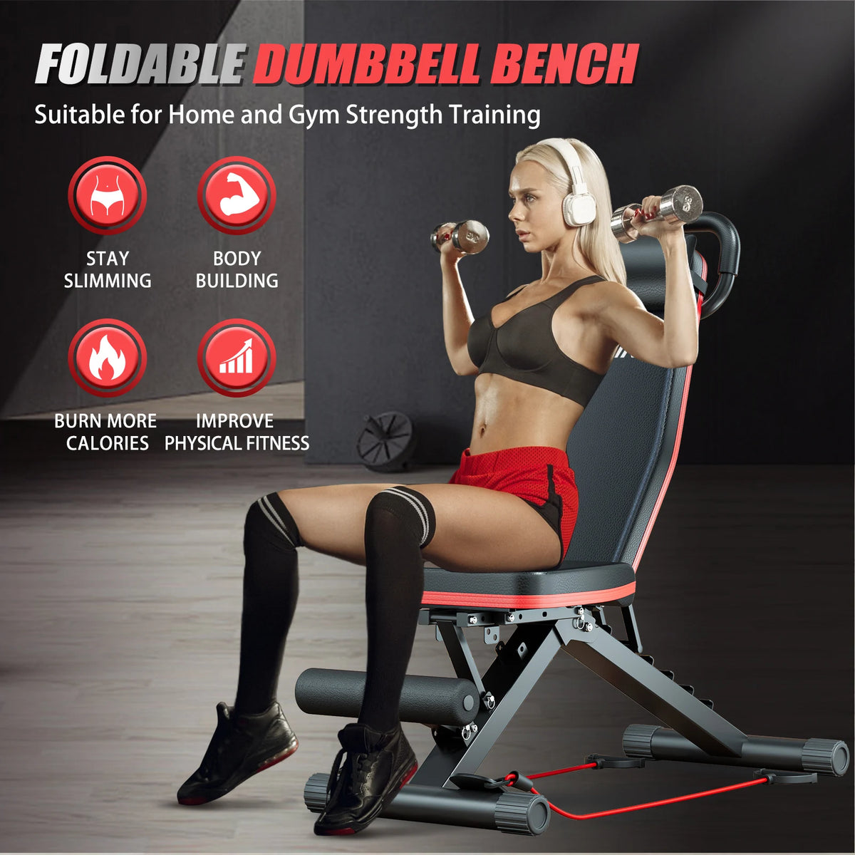 Multifunctional Foldable Workout Bench