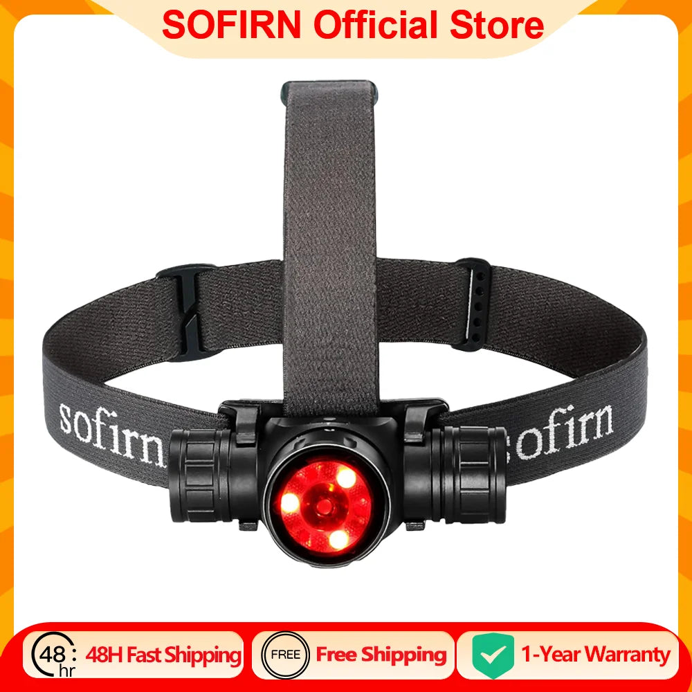 Sofirn HS21 2000 Lumens EDC Rechargeable Headlamp