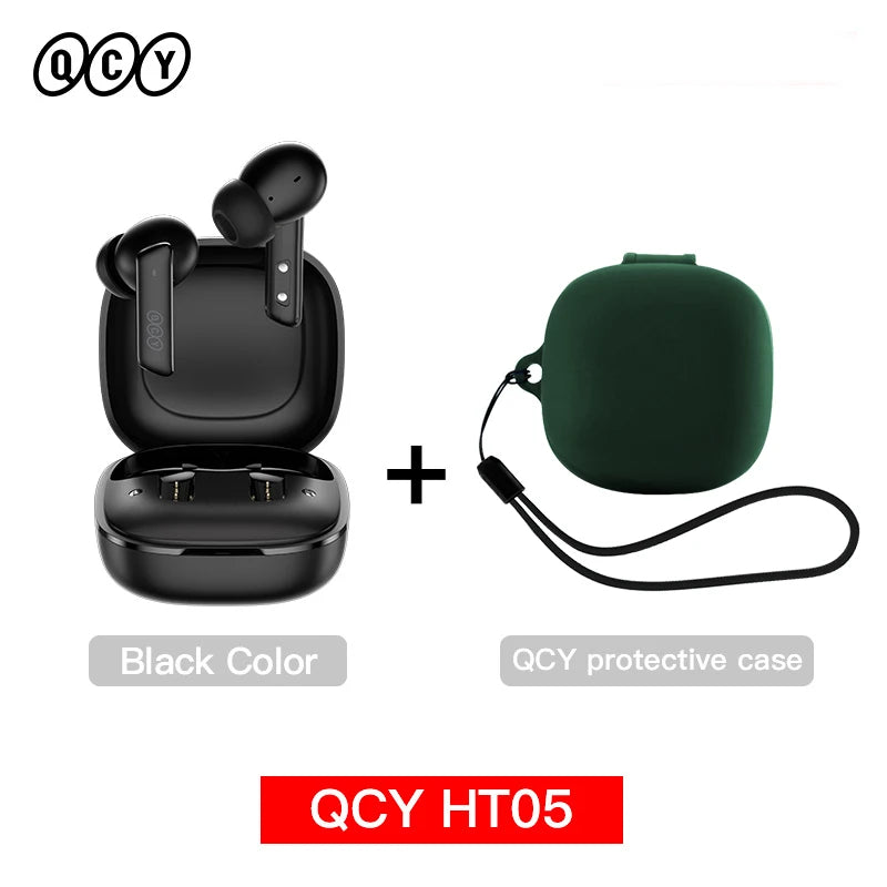 Qcy HT05 Wireless Earphones With 40Db Active Noise Canceling