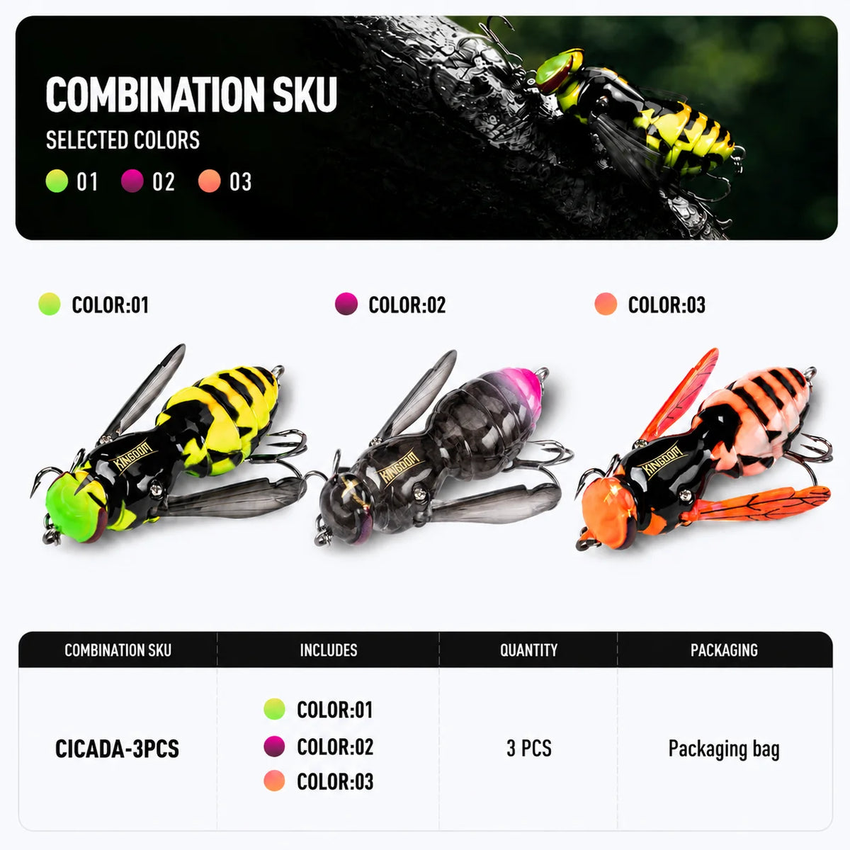 Kingdom Floating Wasp Bait Artificial Fishing Lure