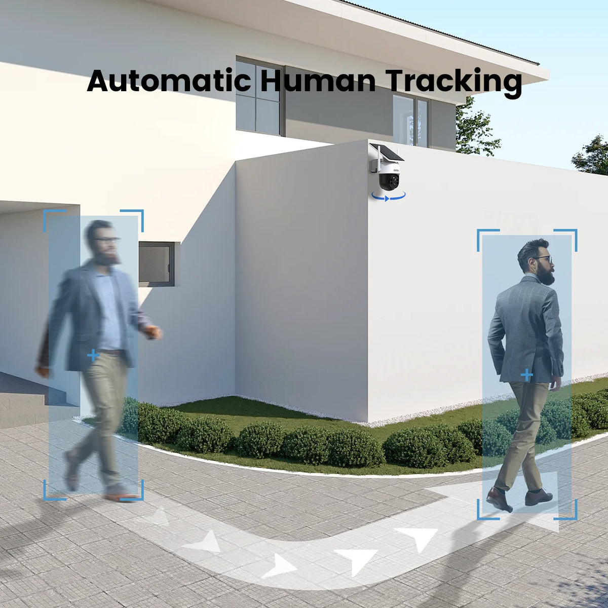 Dekco 3MP Solar WiFi Security Camera PTZ