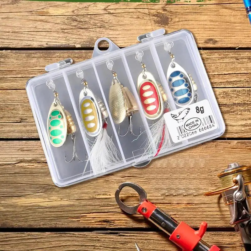 Metal Spinnerbait Fishing Lure Kit For Bass And Trout