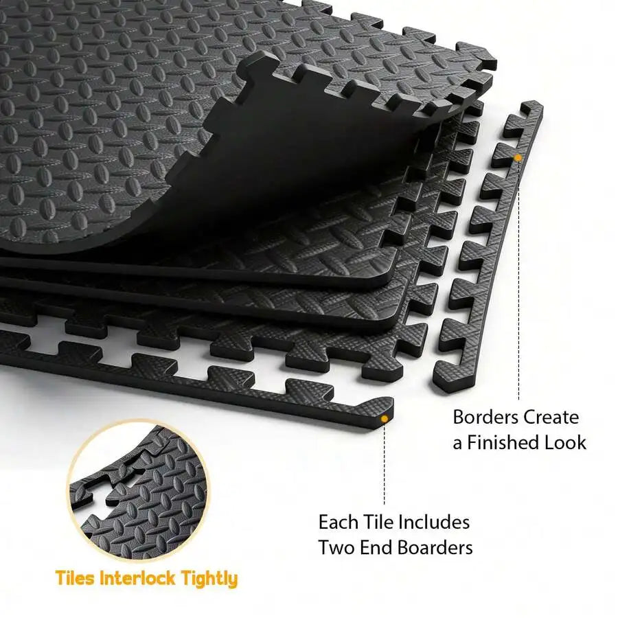 Interlocking EVA Foam Home Gym Exercise Mat