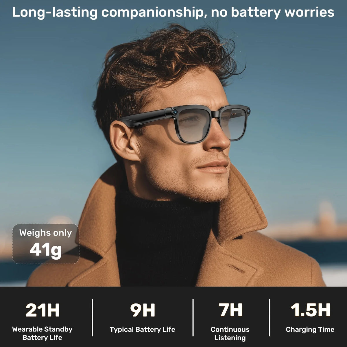 Smart Video Recording Glasses With Bluetooth Calling