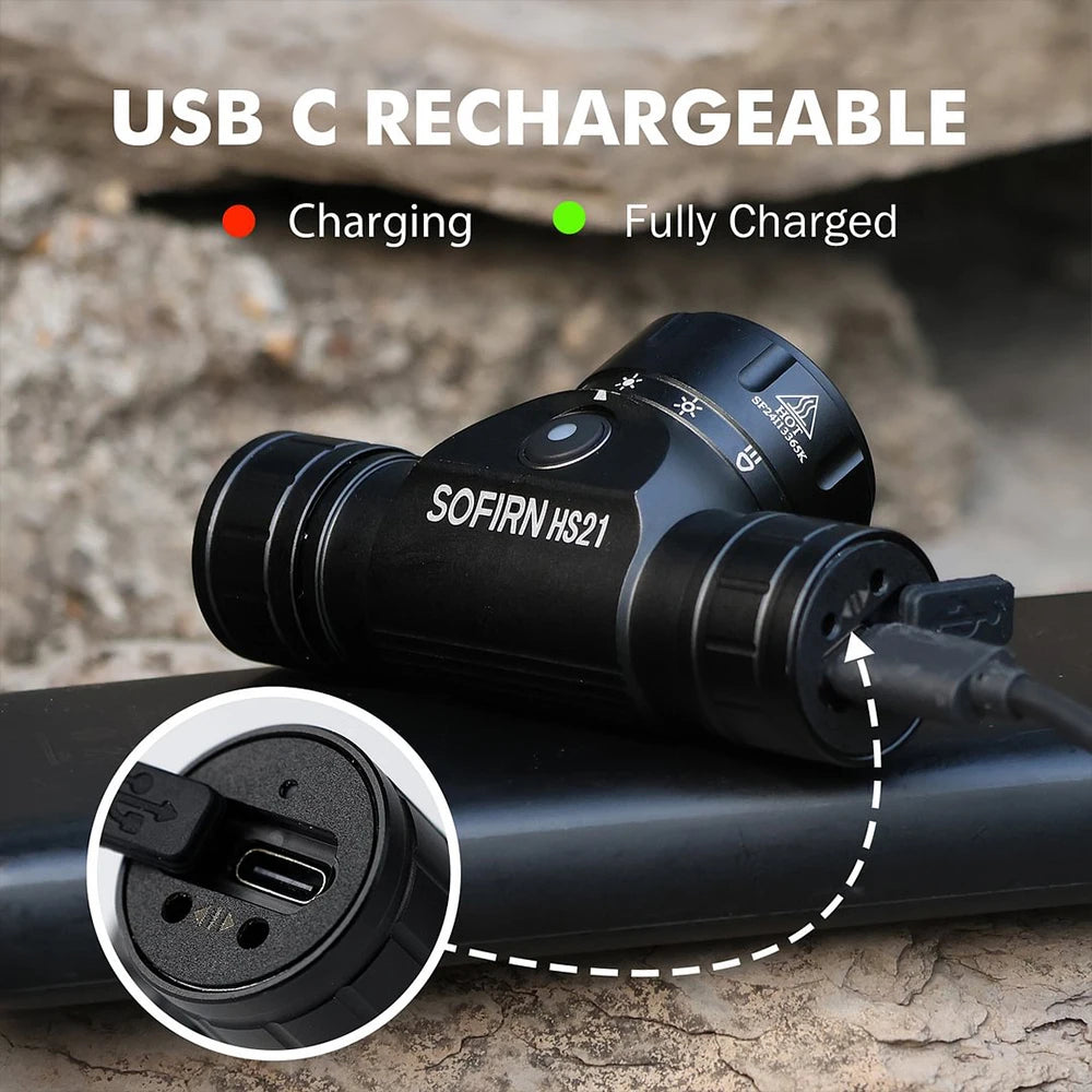 Sofirn HS21 2000lm Rechargeable LED Headlamp