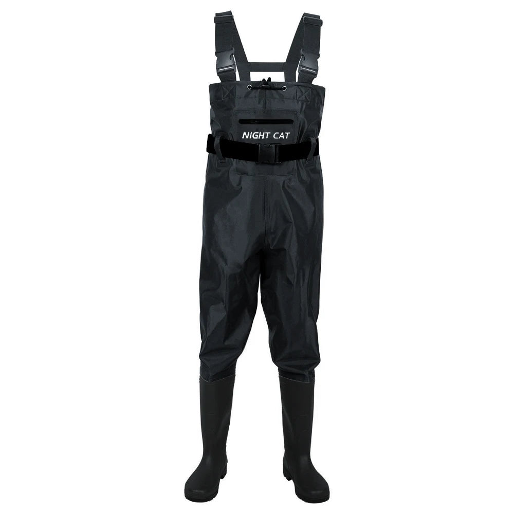 Heavy Duty Waterproof Chest Waders With Boots For Fishing