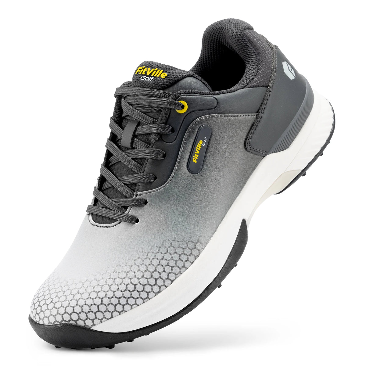 FitVille Men's Comfortable Non Slip Golf Shoes
