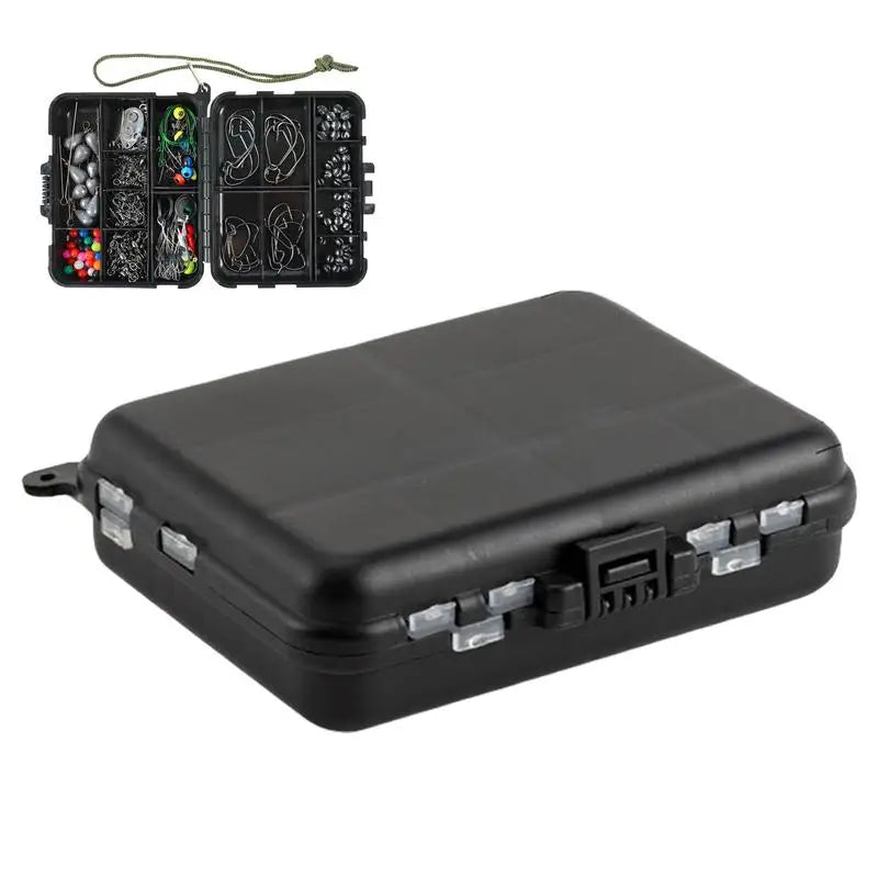 Fishing Tackle Box Set With Lures And Hooks