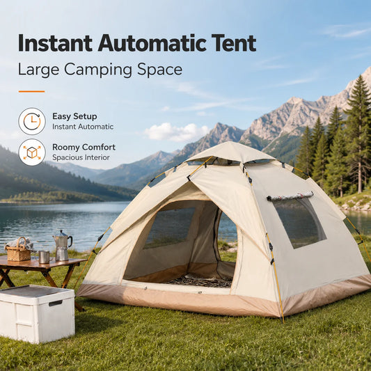 Tribenest Windproof Pop Up Outdoor Camping Tent