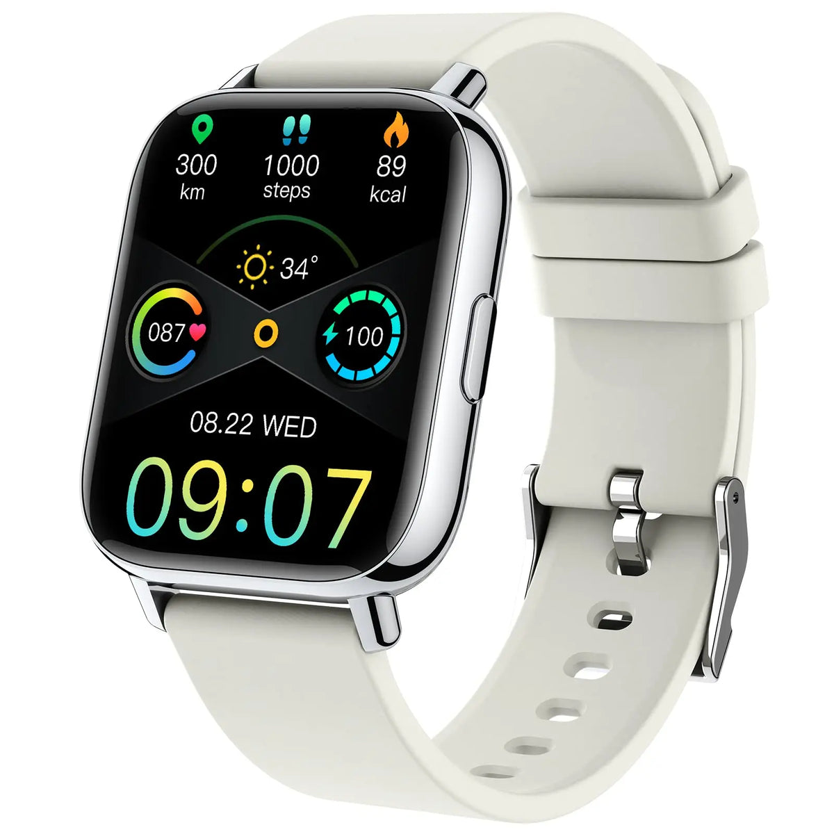 Jxrev Ultra Thin Smart Watch Fitness Tracker