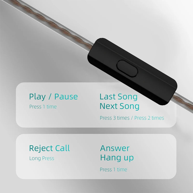 KZ EDX Pro Dual Dynamic IEM Earphones with Detachable Cable