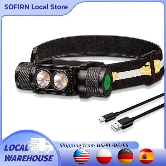 Rechargeable 1000 Lumens Led Headlamp For Outdoor Use