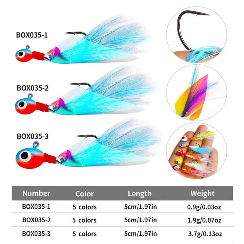 Trout And Bass Fishing Jig Head Hooks