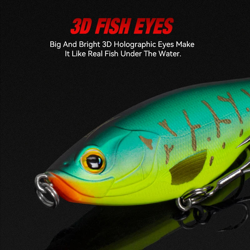 Kingdom 3Pcs Floating Fishing Lures With Rotating Tail