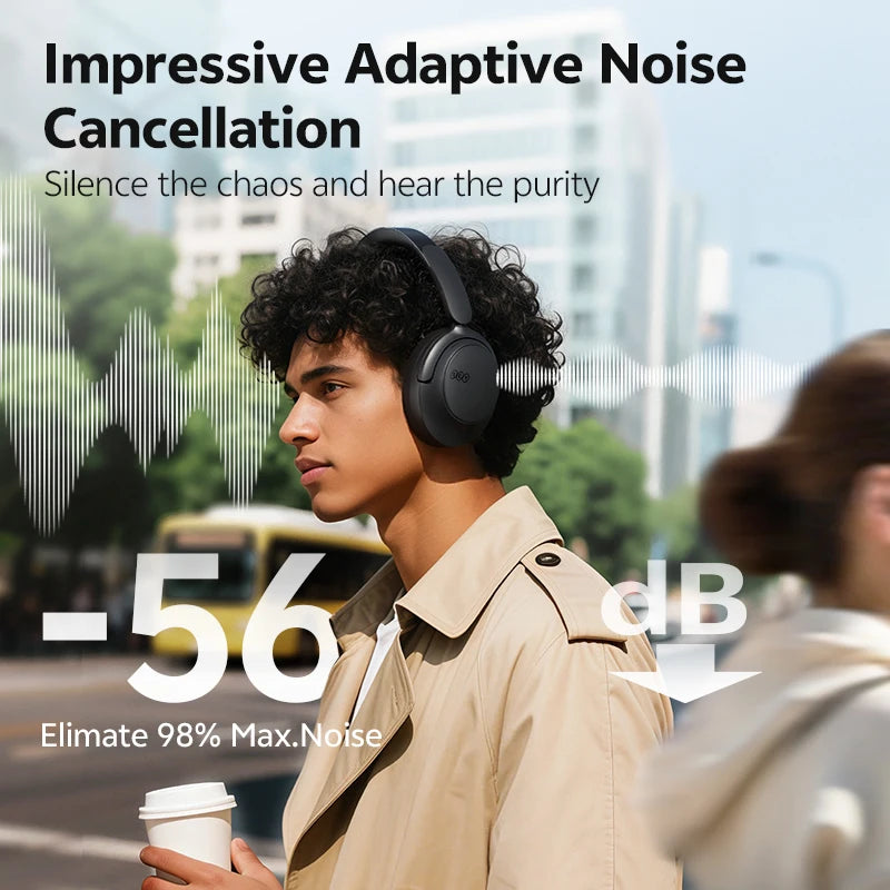 QCY H3S Wireless Headphones With Adaptive ANC