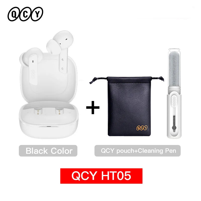 Qcy HT05 Wireless Earphones With 40Db Active Noise Canceling