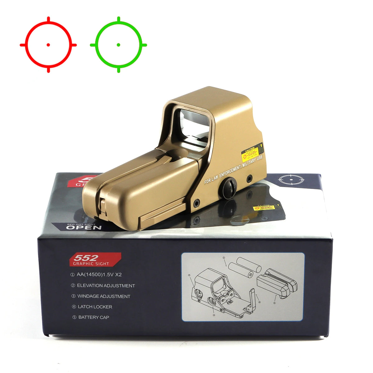 Bestsight Holographic Red Green Dot Reflex Sight