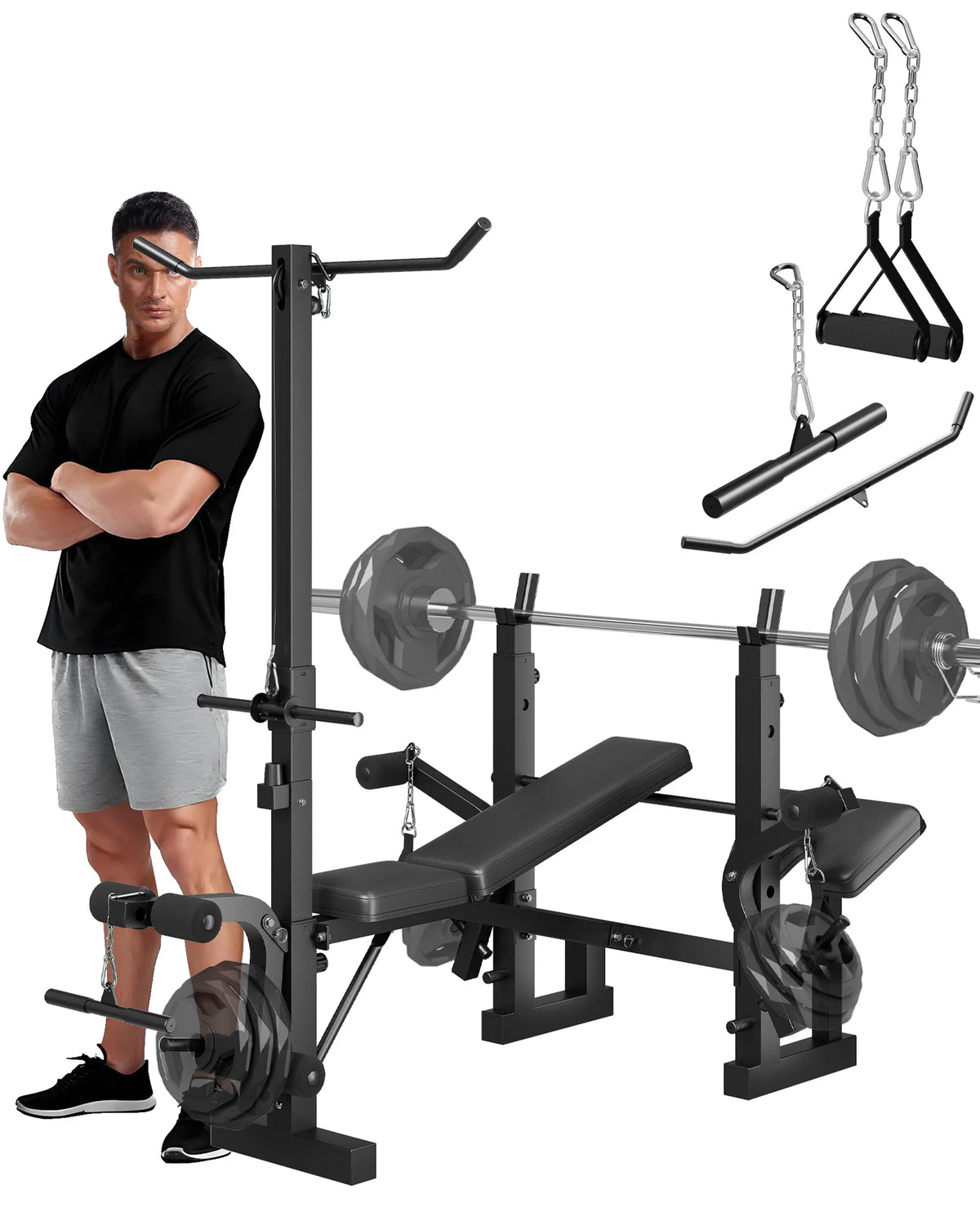 HIMISS Adjustable 4in1 Weight Bench