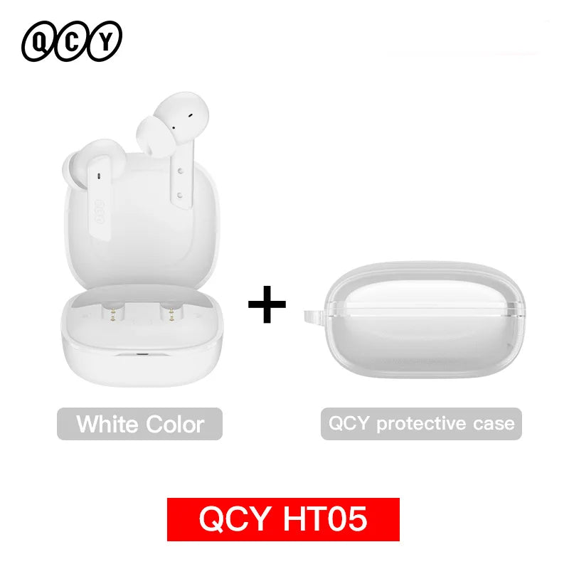 Qcy HT05 Wireless Earphones With 40Db Active Noise Canceling