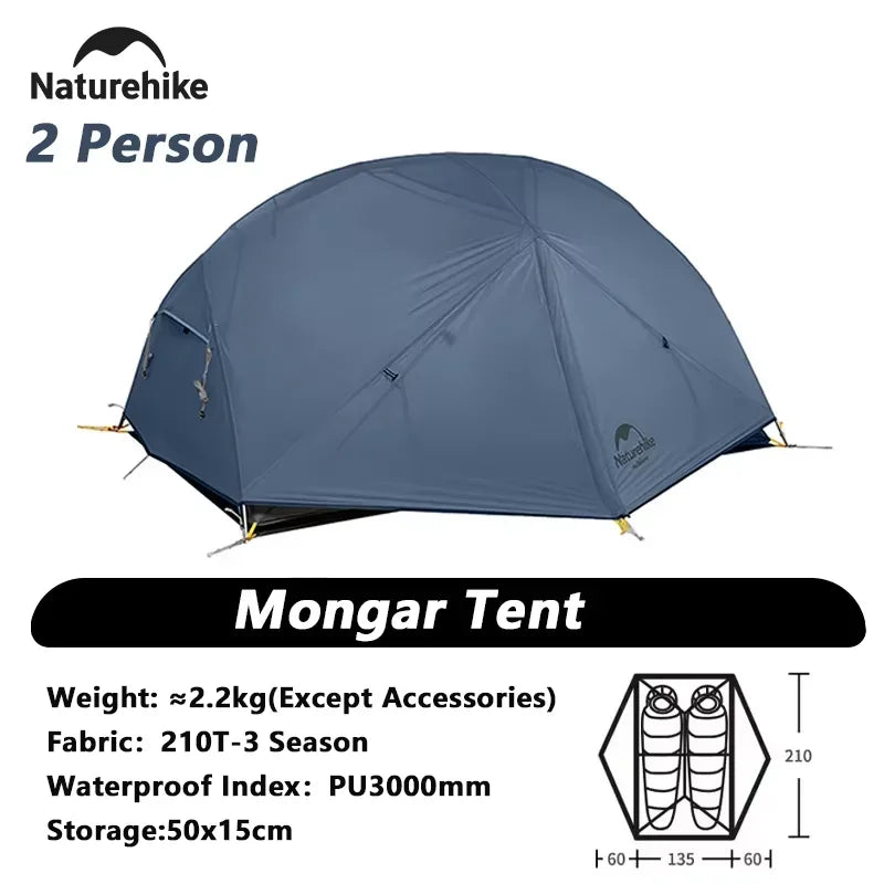 Naturehike Mongar 2 Person Waterproof Backpacking Tent