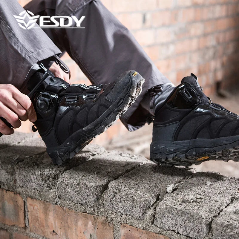 Kolinlov Men Waterproof Outdoor Hiking Boots