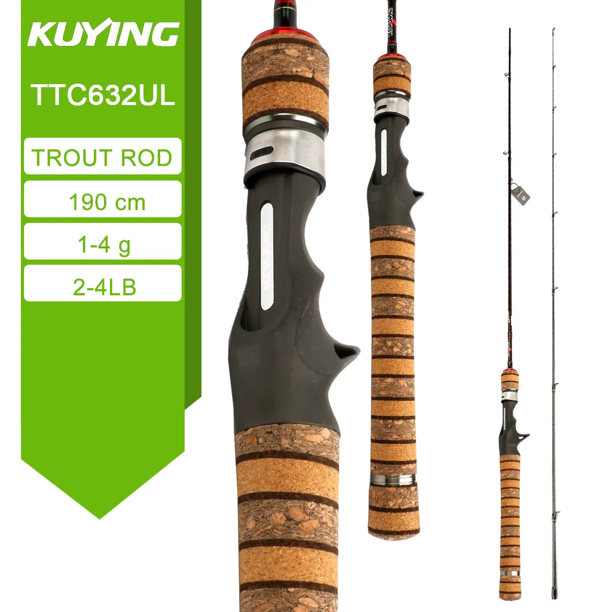 Kuying Teton Carbon Spinning Fishing Rod