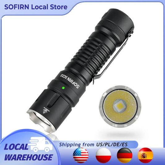 Sofirn SC33 XHP70.3 LED Tactical Flashlight