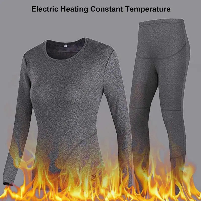USB Heated Thermal Fleece Underwear Set